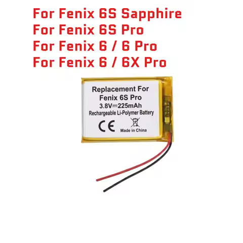 For Garmin Fenix 6X ,6X Pro 6S Pro Sapphire For Fenix 6 Smart Watch Battery