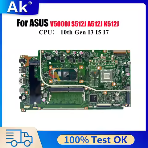 X512JA Laptop Motherboard For ASUS X512JAU X512JP V5000J X512J X512JAW F512J A512J X512JF K512J S512