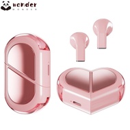 WONDER Heart Wireless Earbuds, Low Latency Mini Size Bluetooth Earbuds, Creative Deformation Design 