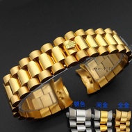 Watch strap replacement Rolex date steel strap watch accessories three beads watch chain 20mm men