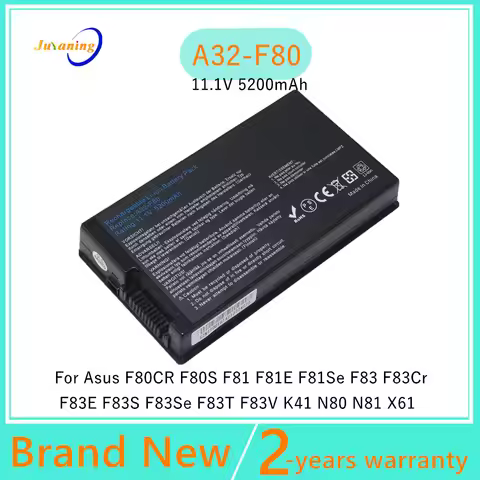 A32-F80 Laptop battery for Asus F81 F83 F50 N80 N81 X61 X61W X61S X61GX X61SL X61Z X80 X82 X83 X85 X