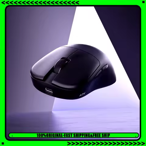 ATK U2 Mouse Tri Mode Wireless Mouse Paw3950 8000Hz Low Delay Lightweight Paw3395 Gaming Mice PC Acc
