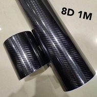 สติ๊กเกอร์ฟิลม์ติดรถยนต์ คาร์บอนไฟ 8D มี 5cm 10cm 20cm 30cm 40cm 50cm 60cm 1m 2m ให้เลือก ของแท้ เหน