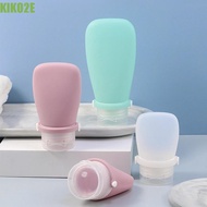 KIKO2E Portable Silicone Travel Bottle, Portable Silicone Silicone Refillable Bottle, Portable Empty