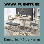 𝐖𝐀𝐖𝐀 𝐅𝐔𝐑𝐍𝐈𝐓𝐔𝐑𝐄 / DINING SET / DINING TABLE 1 + 4 + B / DINING TABLE 1 + 6 / MEJA MAKAN / MEJA MAKAN 