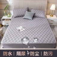Waterproof Mattress Protector Quilted Bedspread One-Piece Waterproof Breathable Mattress Cover Thick Dustproof Simmons Washable Protective Cover Soft, Skin-Friendly and Breathable Single/Super Single/Queen/King/Super king Size Bedding