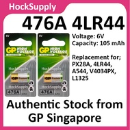 [2pcs] GP 476A 4LR44 L1325 PX28A A544 V4034PX High Voltage Alkaline Battery 6V [Authentic]