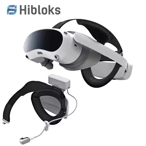 Hibloks VR Battery Head Strap For Pico 4 Pro Comfort Adjustable Decompression Bracket Power Bank Hea