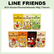 [LINE FRIENDS x BTS] BT21 Korean Flavored Almonds 180g 7 Flavors