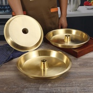Extra Thick Copper Plate Sauna Pot Chicken Plate Copper Chicken Basin Pure Copper Plate Brass Plate 