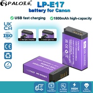 PALO Camera Battery LP-E17 1800mAh USB Charging Battery for Canon EOS 200D 750D 760D 800D 8000D 9000
