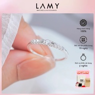 Nhẫn bạc nữ LAMY Stone Curve Ring Silver 8336 - Nhẫn bạc ta cao cấp