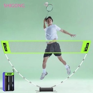 SHIGONG Badminton Net, Height Adjustable Fold Volleyball Tennis Training Net, 3D Ball Net Profession
