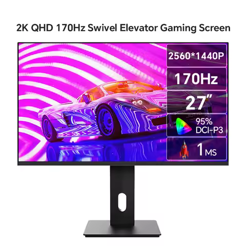 Anmite 27" IPS 2K 170HZ Gaming Monitor 1MS Ps4 LCD Computer Game 165hz Athlete Chicken Screen 144HZ
