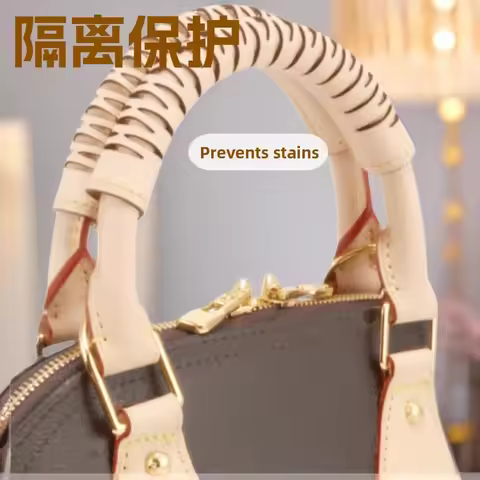 Leather Handle Protector Cover for LV Speedy 25 30 35 Shell Bag Stain Resistant Handbag Strap Protec