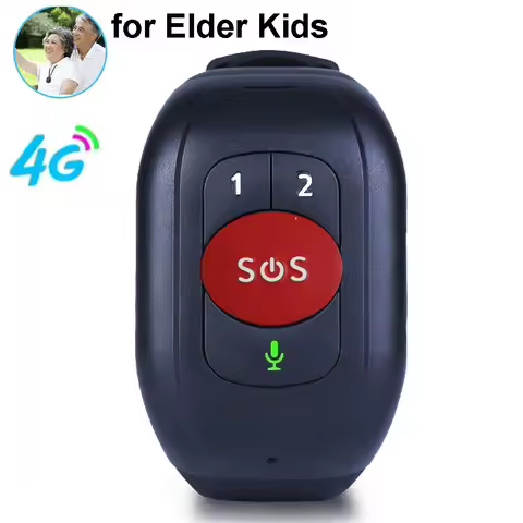Elder 4G LTE GPS Tracker Bracelet V48 Kids Smart Watch Locator Fall Detection Alert SOS Button Emerg
