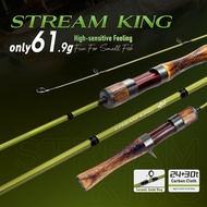 Kingdom STREAM KING Fishing Rod 1.39m/1.45m/1.53m/1.65m/1.82m 3/2 Section 61.9g UL/L Power MF Action