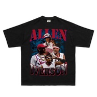 [Yootaaa] NBA Allen Ezail Iverson Philadelphia 76ers Loose Cotton Short Sleeve T-Shirt Hip Hop Style