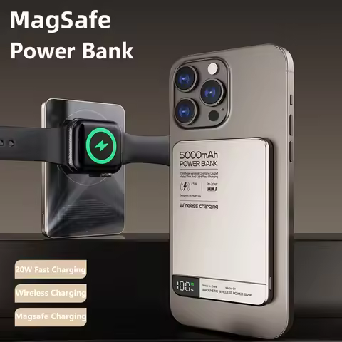 Wireless Power Bank 10000mAh 22.5W Fast Charger For Magnetic Portable Auxiliary Battery For IPhone A