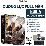 Nubia V70 Design tempered glass, V70 Max full screen transparent, anti-blue light | Screen protector