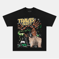 เสื้อยืดผ้าฝ้ายแท้ TRAVIS SCOTT V2 S-5XL