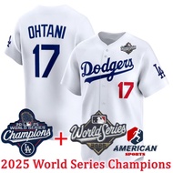 Men's 2025 World Series Champions Jersey Los Angeles Dodgers Shohei Ohtani White Baseball Jersey