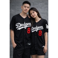 KB 8 24 LA DODGERS BLACK Baseball Jersey T-Shirt Baju Special Edition