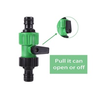 Double-head Quick Connector With Valve, Car Wash Water Pipe Connector Water Control Switch Valve