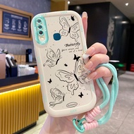 Casing hp for VIVO Y12 Y15 Y17 Y11 2019 Y12i Y3 Y3s 2020 Case Butterfly Pattern Fashion Silicone Pho