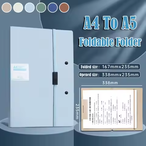 New Portable Foldable Folders Versatile Organize Artifacts Folding Board Folder A4 To A5 File Contra