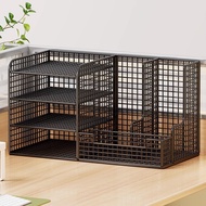File Storage Rack a4 File Box Desk Layered Folder Storage Box Desktop Bookshelf Office Desk Desk
