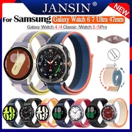 Dây đeo thay thế từ nylon cho Samsung Galaxy Watch 7 Ultra 6 5 4 40mm 44mm Watch 5 Pro 45mm Đồng hồ