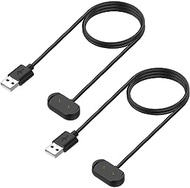 2-Pack Charger for Amazfit BIP U Pro, T-Rex Pro, GTS 2 Mini, GTS 2e, GTS 2, GTR 2e, GTR 2 Smart Watch - Replacement Magnetic Charging Cable USB Cord [1m/3.3ft] (2)