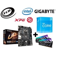 MOTHERBOARD gigabyte h410m s2 v2 LGA1200 COMBO BUNDLE PROCESSOR INTEL CORE i3-10105F/PENTIUM G6405 1