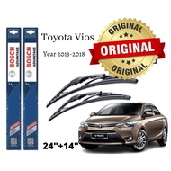 Toyota Vios NCP150 Bosch Advantage U Hook Wiper Set for Toyota Vios NCP150 (24"/14")