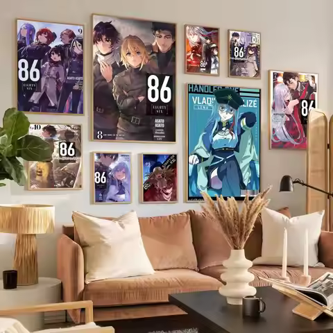 86 Eighty Six Movie Poster Sticky Posters Retro Kraft Paper Sticker DIY Room Bar Cafe Aesthetic Art 