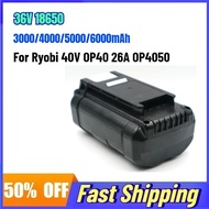 36V 6000mAh 18650 Battery for Ryobi 40V OP40 26A OP4050 Lawn Mower Power Tool Handheld Bag Sealer El