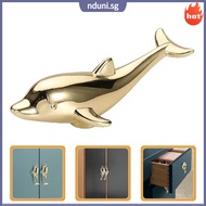 💍 Golden Dolphin Shaped Cabinet Door Knob Zinc Alloy for Home Use