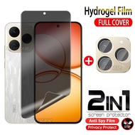 2 IN 1 Privacy Screen Soft Hydrogel Film For Realme 15 1 5 T X Pro Plus 15T 15X 15Pro 15ProPlus Real