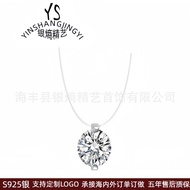 Necklace S925Clavicle Exquisite Sterling Silver Women's Niche Light Luxury AG Mermaid Tears French P