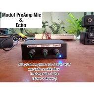 PreAmp Mic + Echo Module (Speed + Reverb) Amplifier