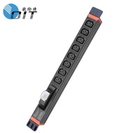 Bekalkan Jalur Kuasa PDU Mendatar Kabinet C13 19-inci 8 lubang dengan Jalur Kuasa PDU Fungsi Pemutus