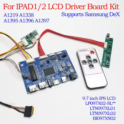 For IPAD1 IPAD2 Screen DIY Display Monitor Driver Board LTN097XL02 LTN097XL01 LP097X02(TL) BI097XN02