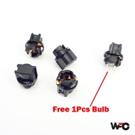 Universal Car T5 Meter Bulb Holder Size Bulb T5 Free 1Pcs Bulb