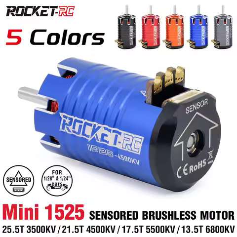 ROCKET-RC MINI 1525 Sensored Brushless Motor 3500KV 4500KV 5500KV 6800KV For 1/28 1/24 Mini Remote C