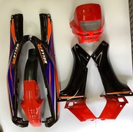 ชุดสีงานสวยรุ่นYamaha Belle100-Belle-Rสีน้ำตาล/แดง8ชิ้น