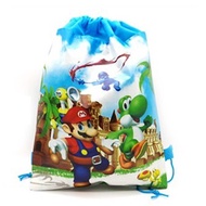 ✨💖🍄 A4 Size Mario Drawstring Bag 💖 Backpack Birthday Party Gift Bag 💖 School Party Children Day Gifts Christmas Gift❄️💖✨