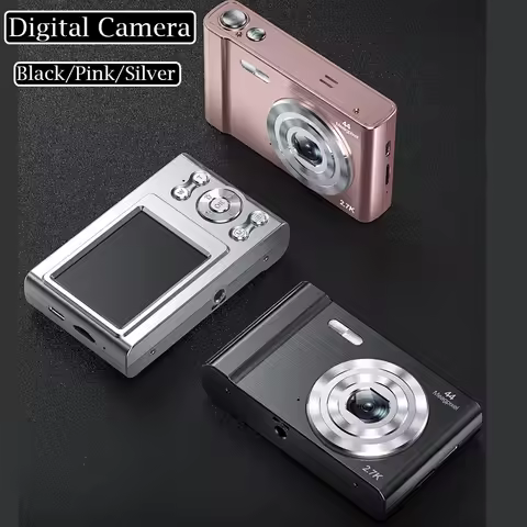 Portable Digital Camera 2.4 Inch IPS Screen 16X Zoom Face Detection Camera 48MP for Kids Beginning P