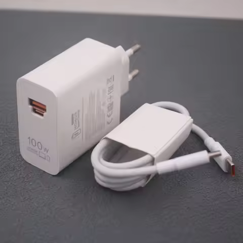 Honor 100W EU Super Charger USB A/ USB C Dual Port Fast Charging Power Adapter For Honor 400 300 200