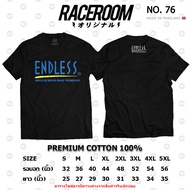 RACEROOM Black T-Shirt No Biased Cotton100 ENDLESS-76